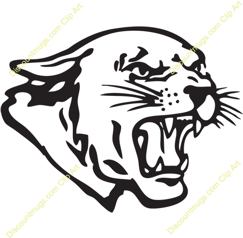 Cougar Clip Art Many Interesting Cliparts - Panther Clipart (500x500)