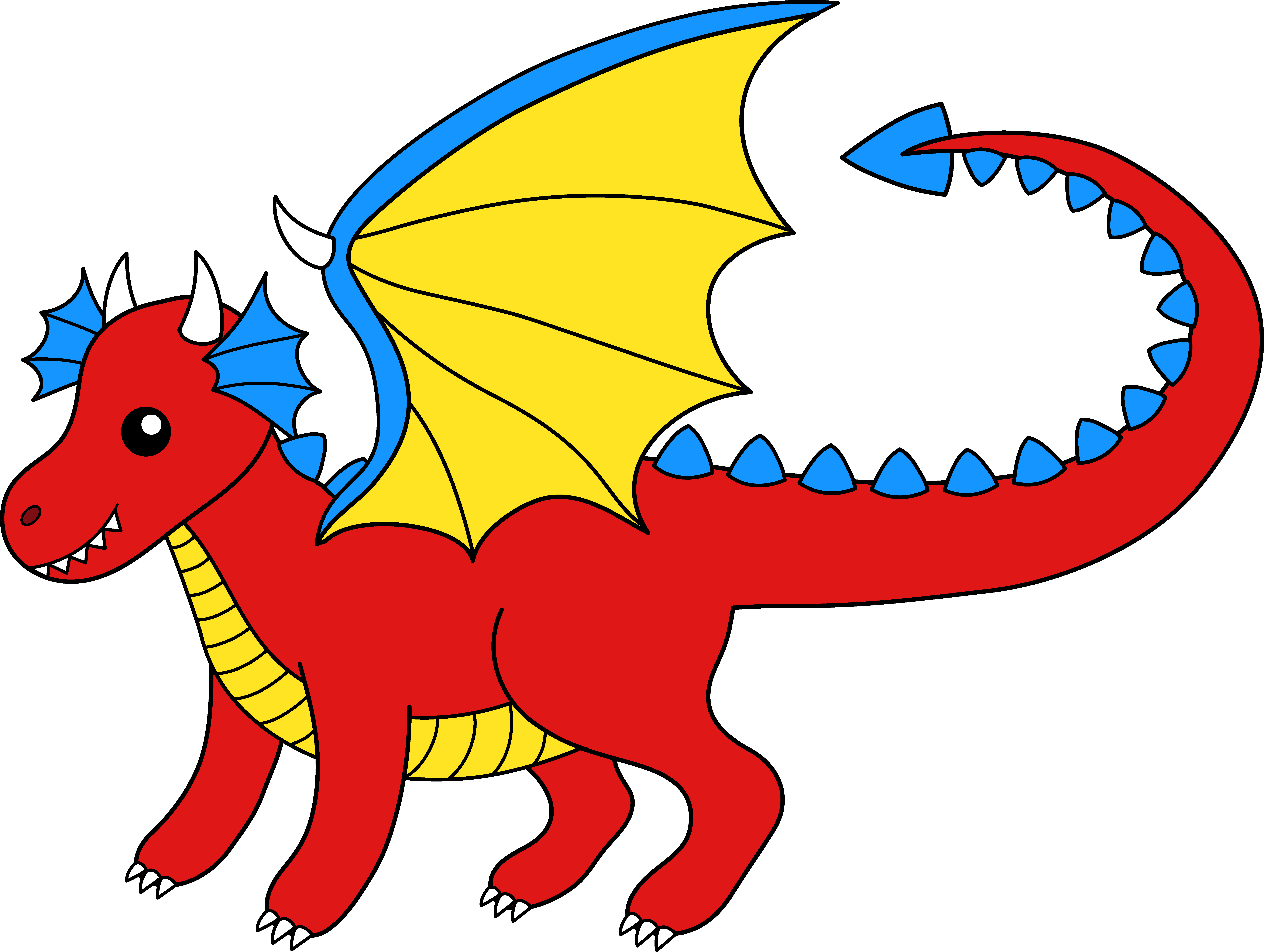 Clip Art Of Dragons - Clip Art Of Dragons (8480x6387)