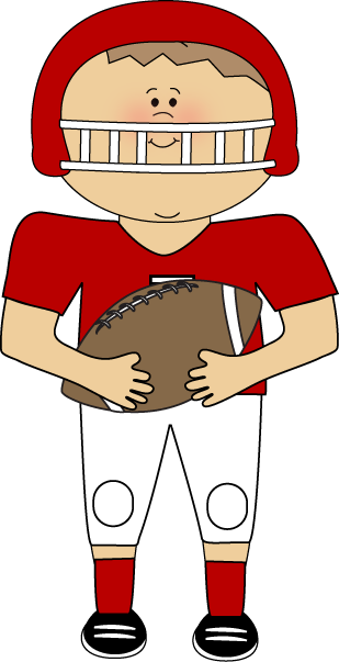 Football Player Clip Art - Playing American Football Clipart (309x603)