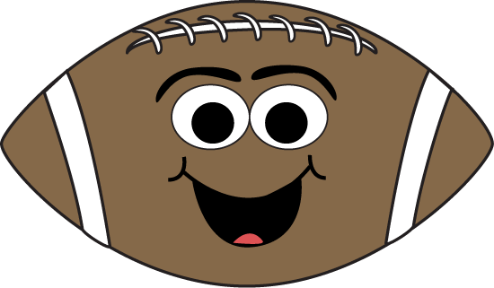 Cartoon Face Football Clip Art Cartoon Face Football - Football Fun Embroidery Design (550x321)