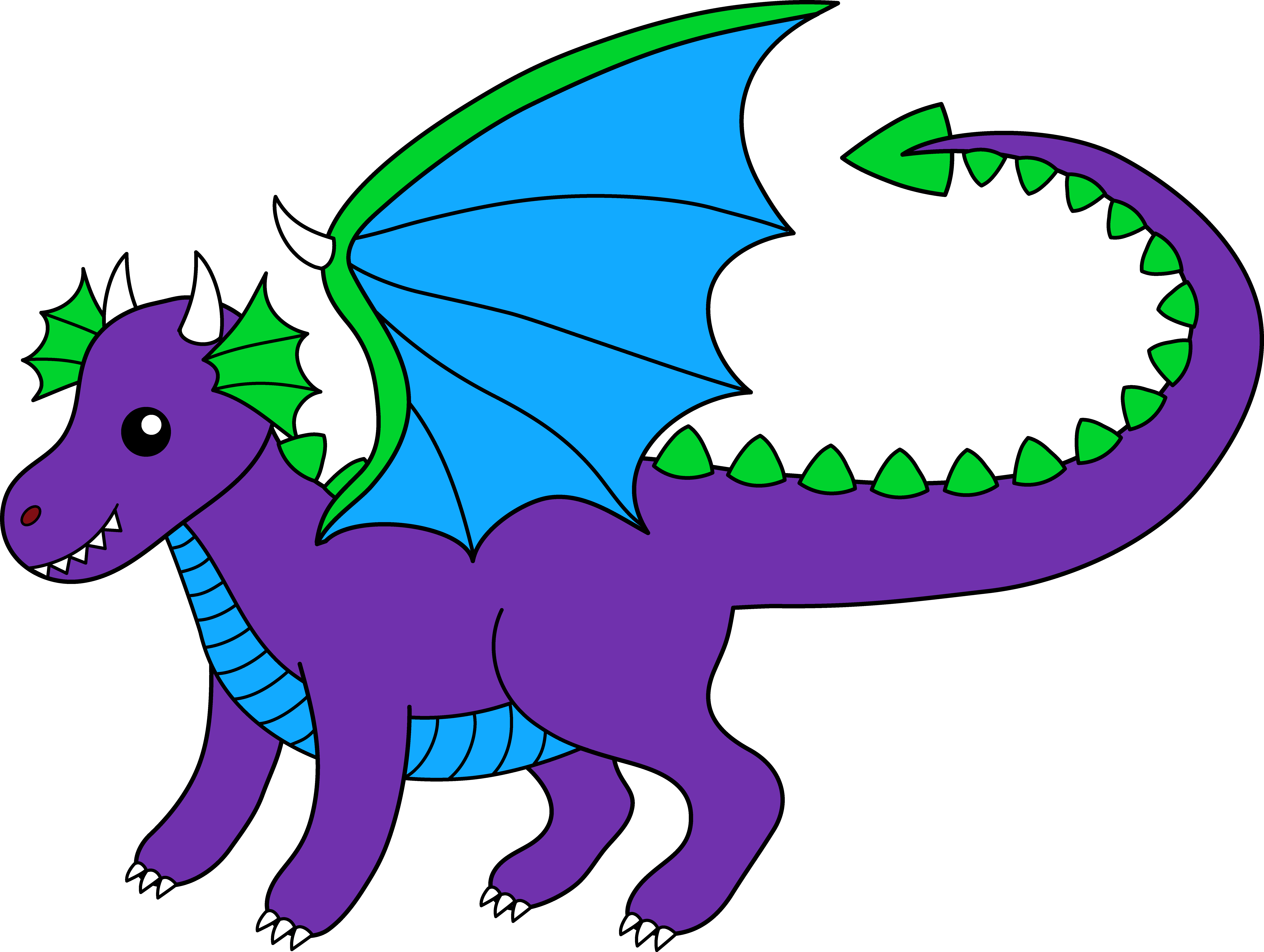 Clip Art Of Dragons - Clip Art Of Dragons (8480x6389)