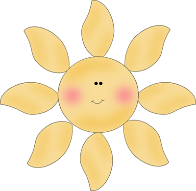 Chubby Sun - Cute Little Sunshine Clip (400x390)