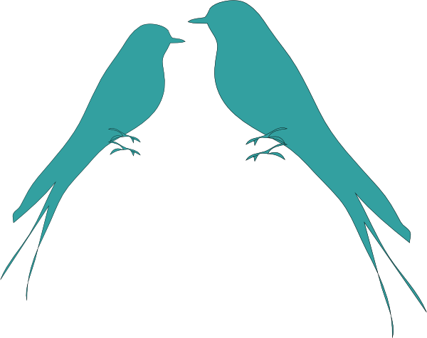 Love Birds Clip Art Cliparts And Others Inspiration - Bird Silhouette (600x475)