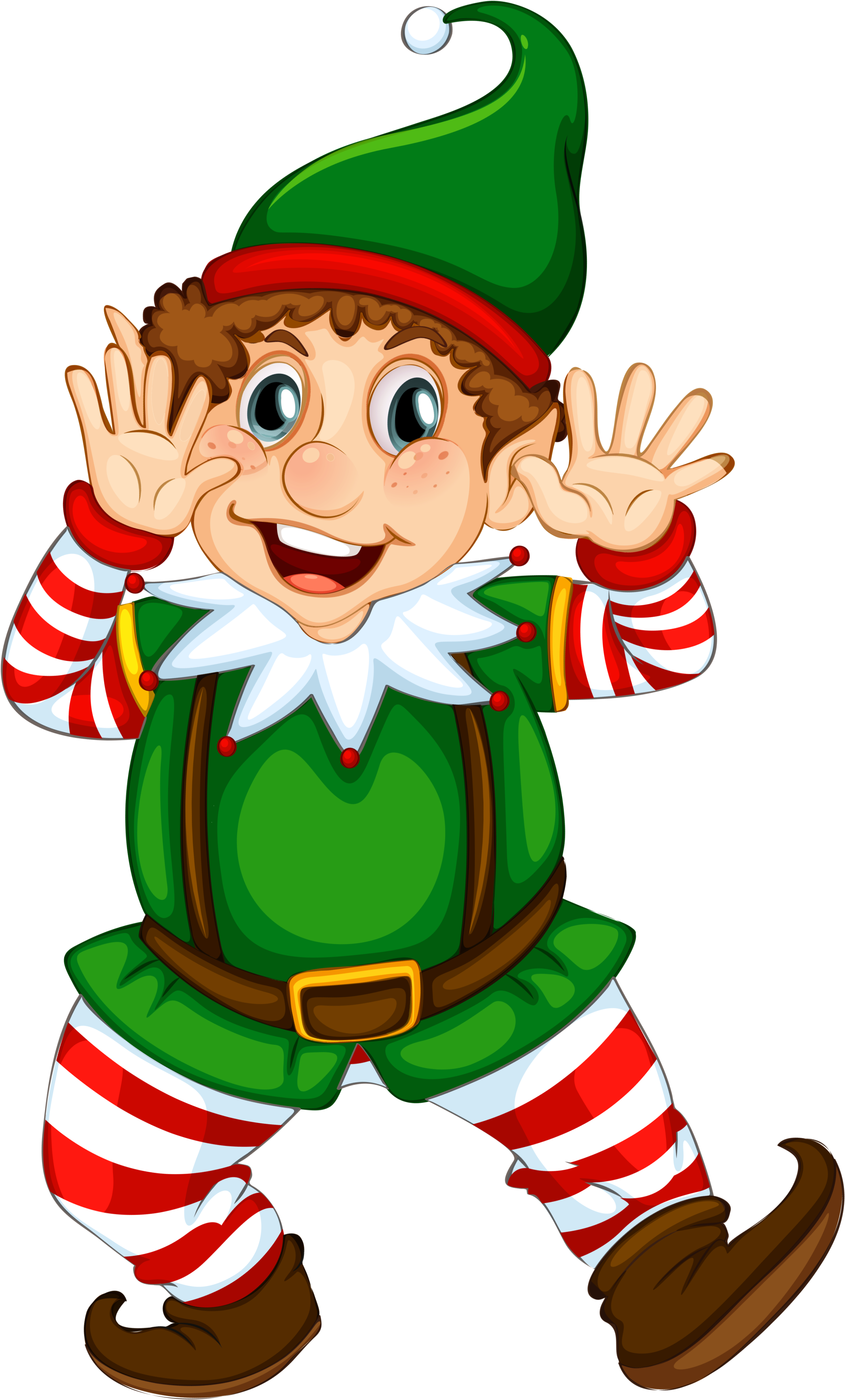 Free Christmas Clip Art Transparent Background - Lutin Du Pere Noel (3263x5061)