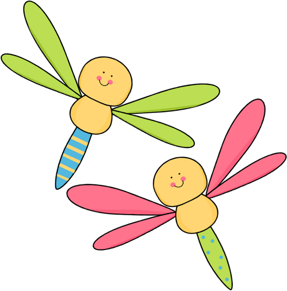 Dragon Fly Clipart - Flying Insect Clip Art (560x568)