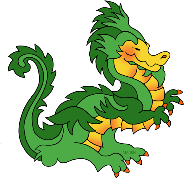 Dragon Clipart Mythical Creature - Mythical Creatures Clip Art (639x648)