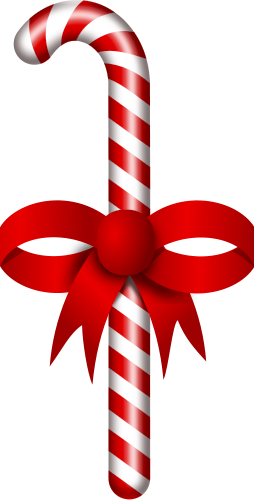Free Christmas Bell Clipart - Cousin / Merry Christmas - Snowman With A Candy-cane (254x500)