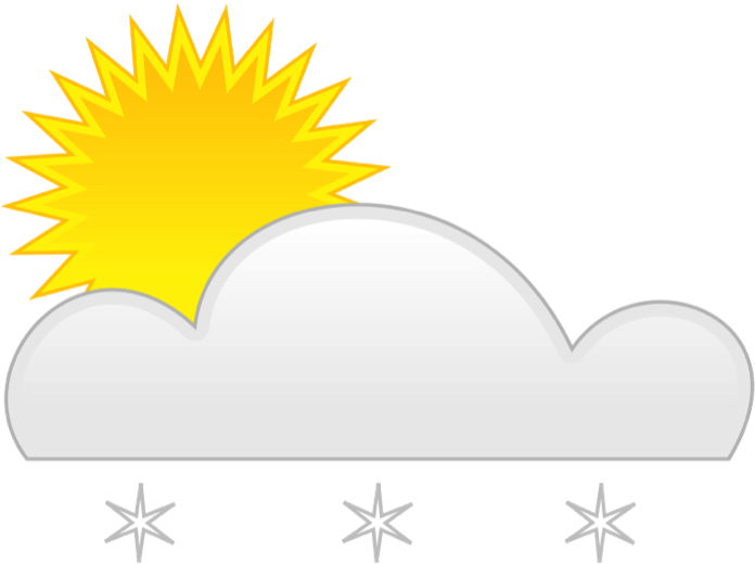 Partly Sun Snow - Sun Rain (700x546)