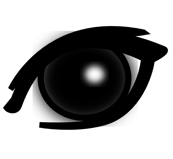 Clip Art Cow Eye At Clker Com Vector Online Royalty - Bird Eye Clipart (600x552)