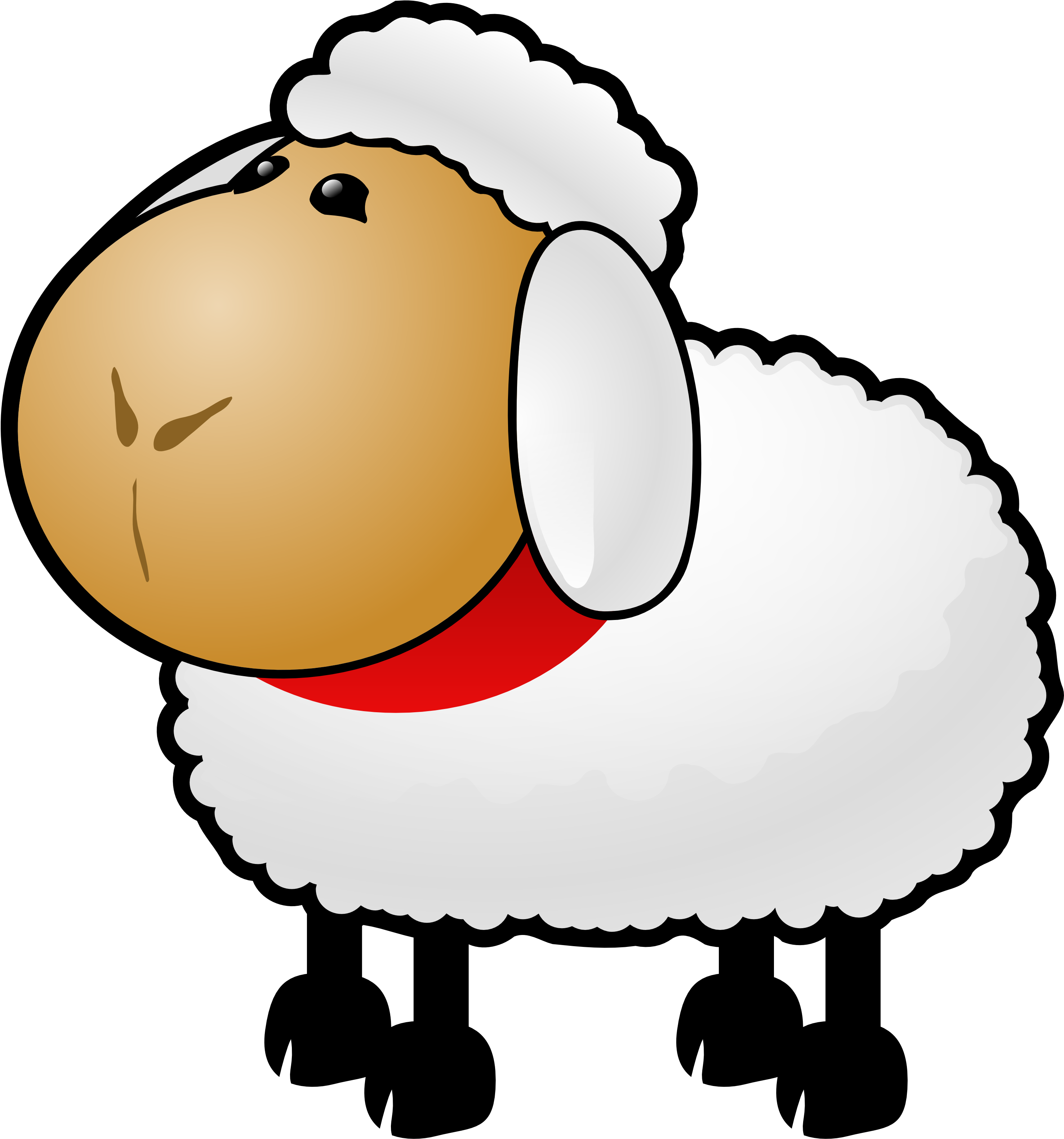 Sheep Black And White Sheep Lamb Clipart Black And Sheep Clip Art 3333x3333 Png Clipart Download