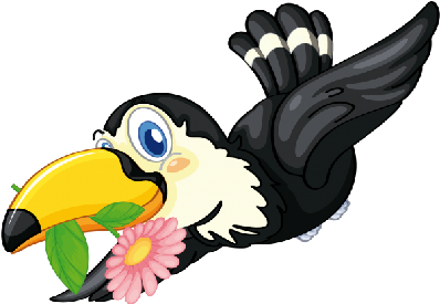 Cartoon Bird Clip Art - Cartoon Bird Tropical (400x400)