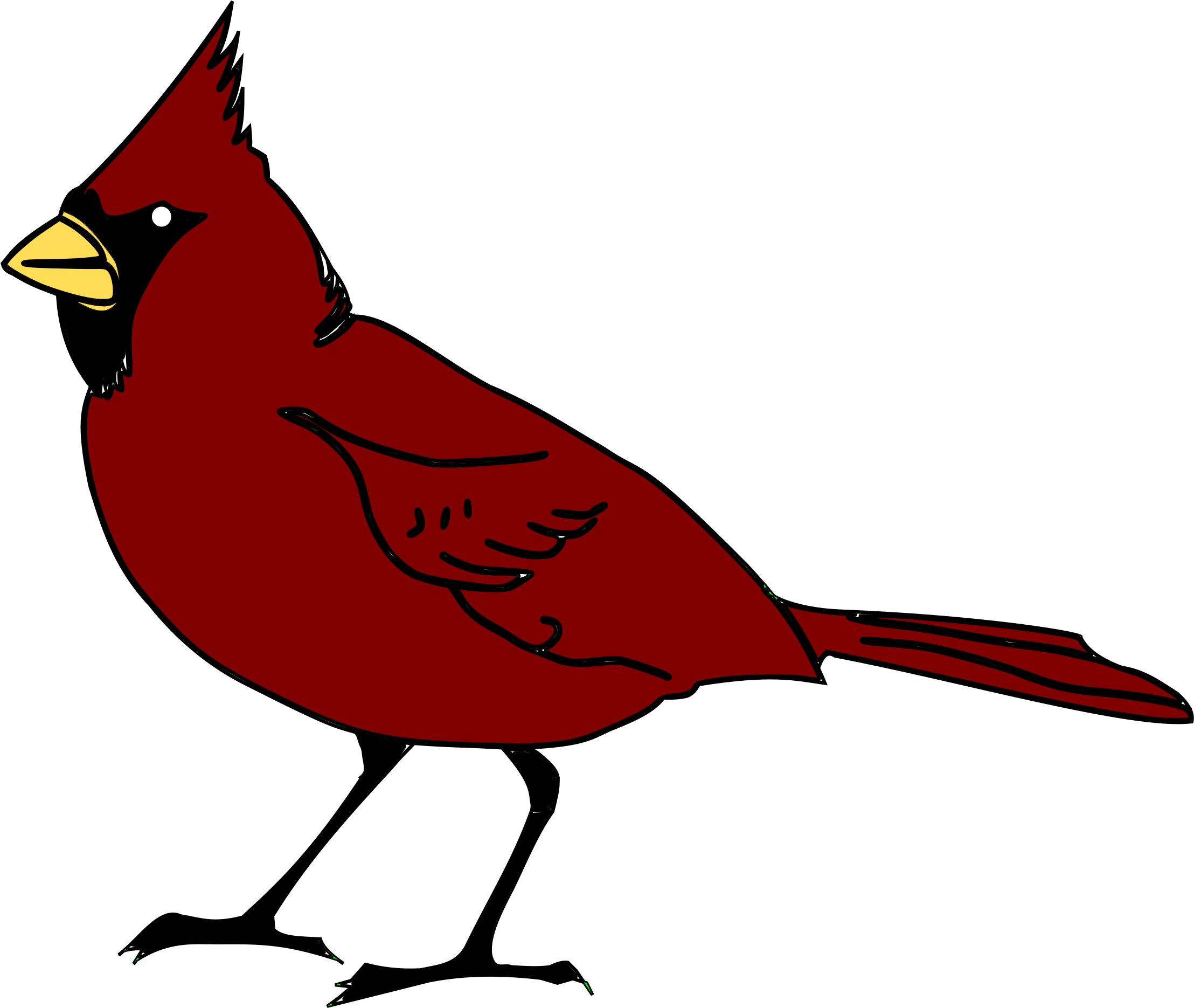 Clipart - Red Cardinal Twin Duvet (2400x3394)