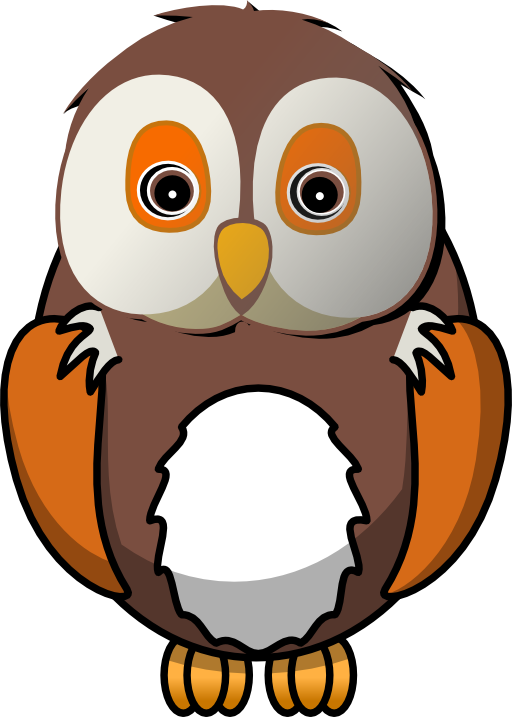 Owl Clip Art Border Free Clipart Images - Cartoon Owl (512x717)