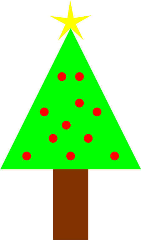 Free Christmas Clipart Png, Chr Stmas Icons - Christmas Tree Simple Clipart Transparent Background (900x900)