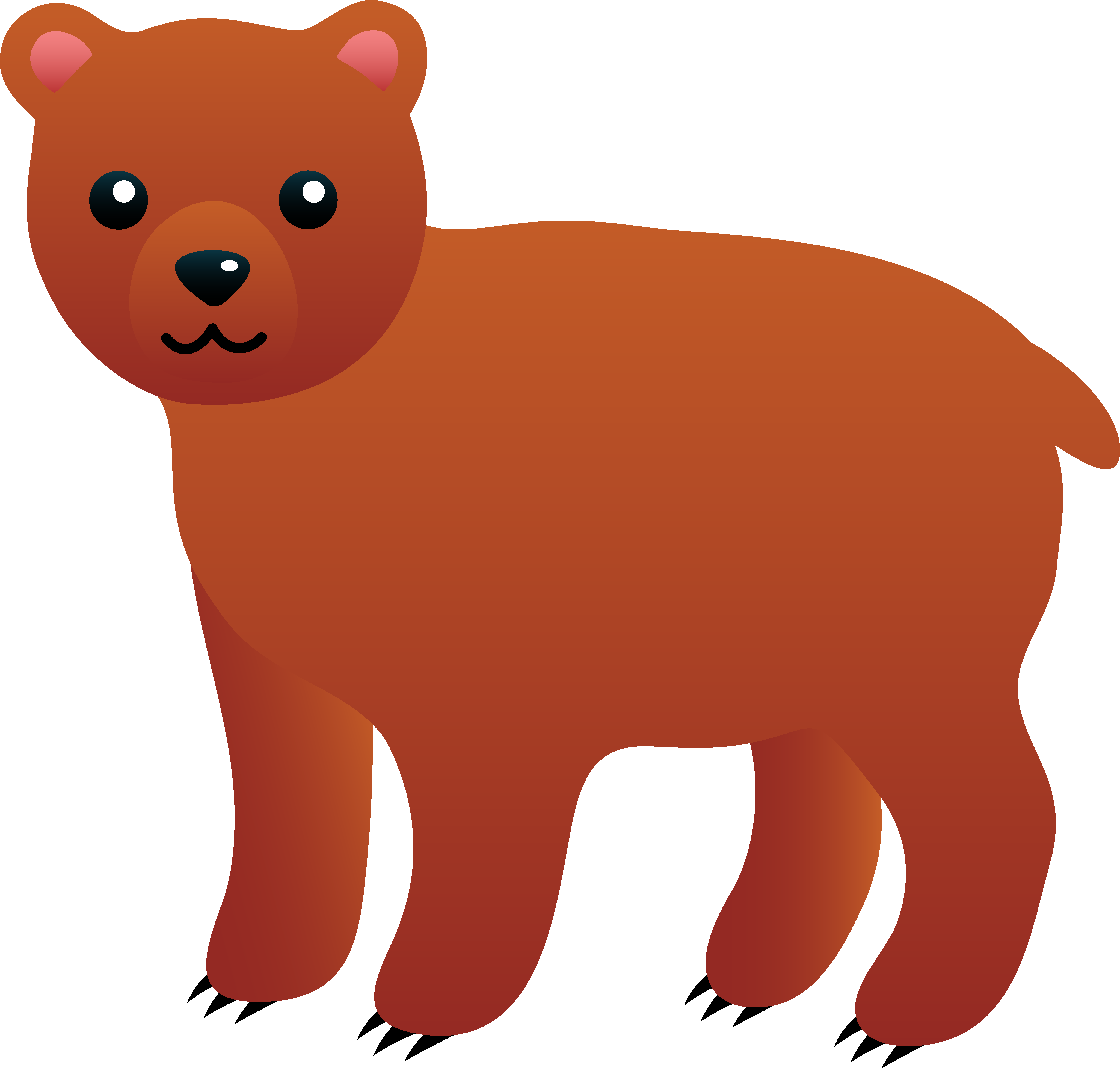 Bear Clipart - Brown Bear Clipart (6342x6048)