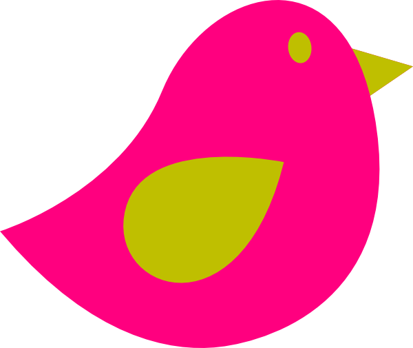 Cute Bird Silhouette Clip Art (600x505)