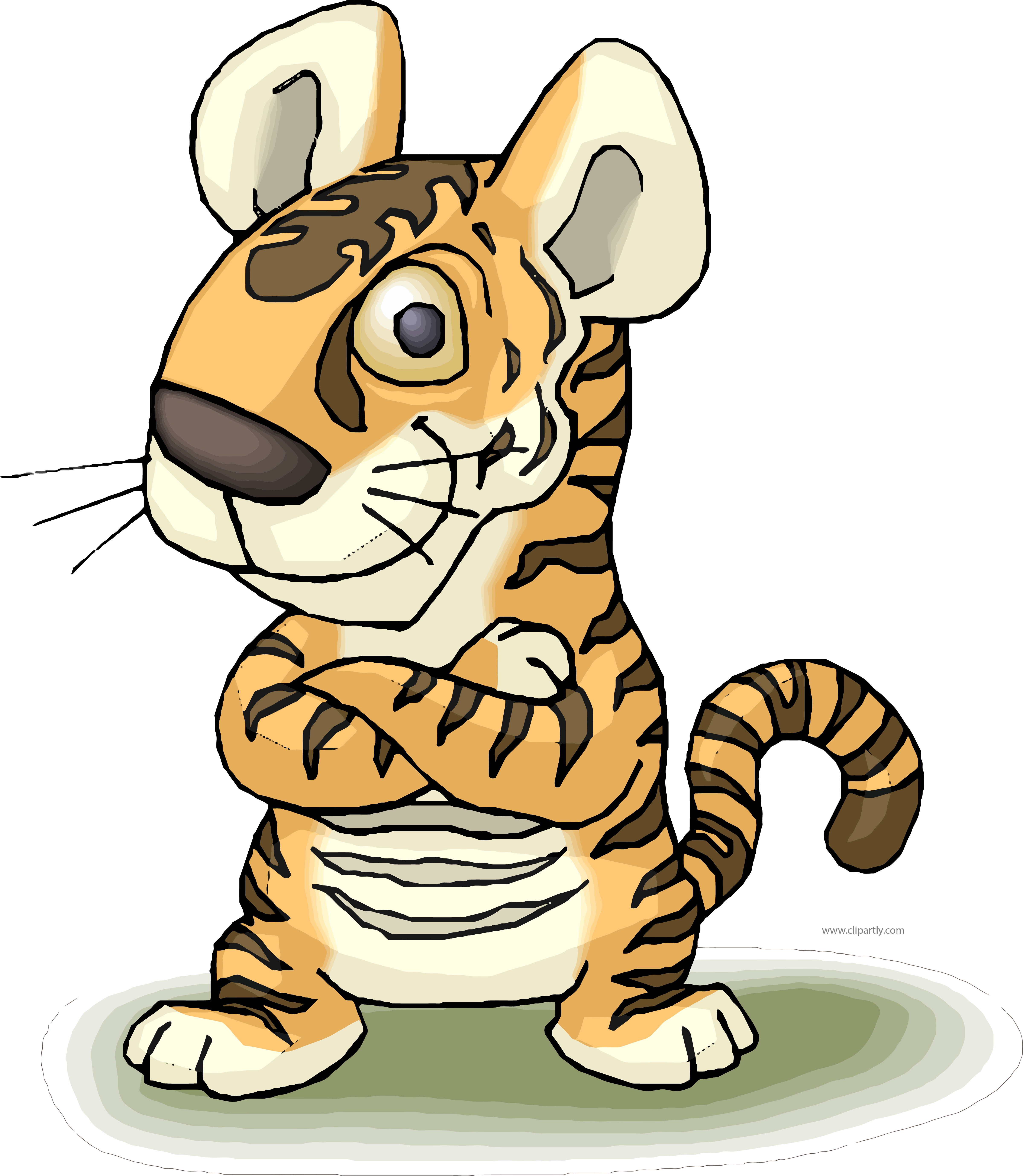 Clipart Info - Tiger Dancing Animated Gif (4798x5514)