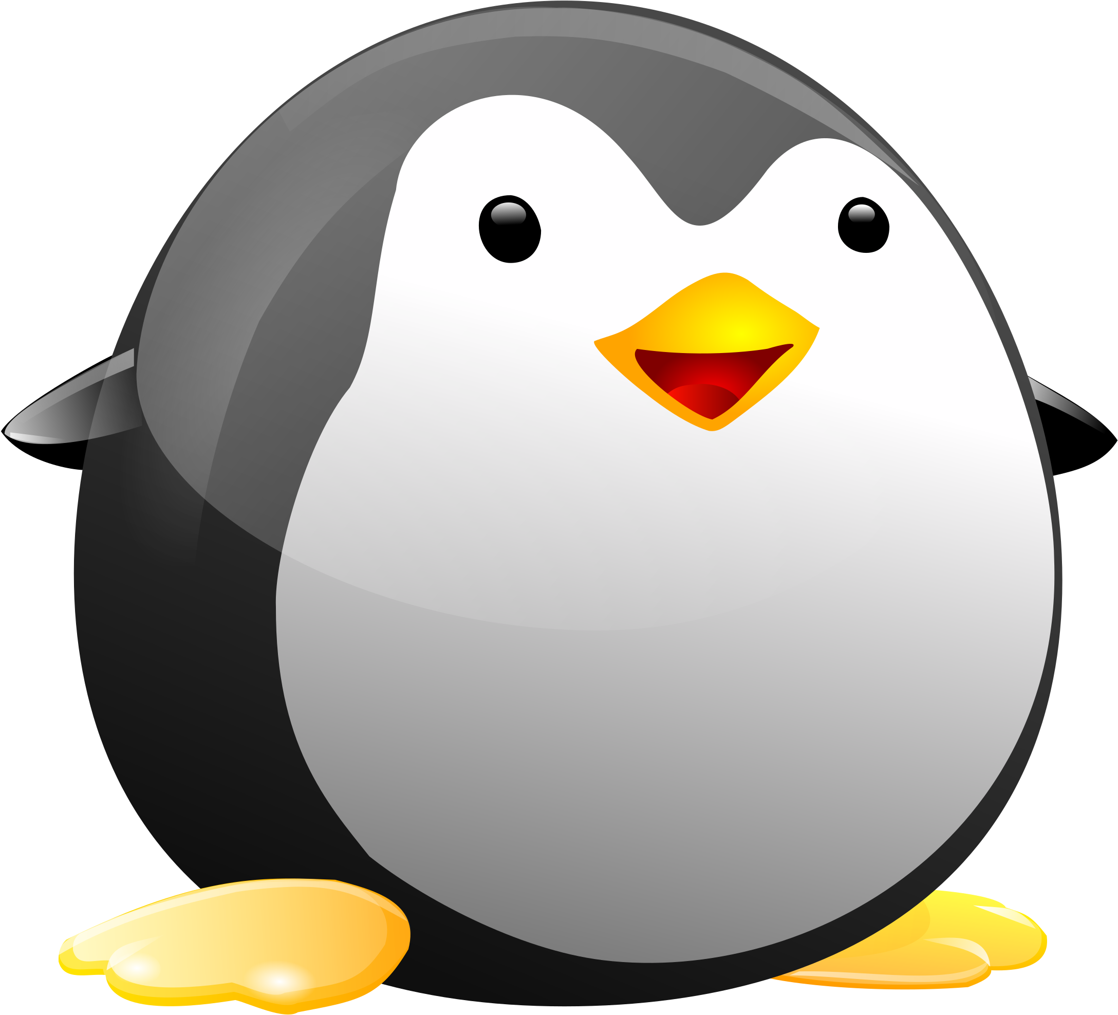 Tux - Линукс Пингвин (2400x2195)