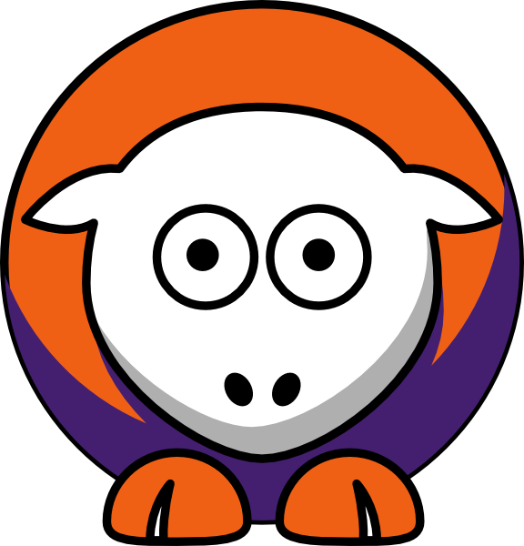 Clemson Tigers Football Clipart - College Football (576x600)