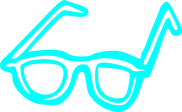 Girl - Clipart Of Glassess Black And White (600x370)