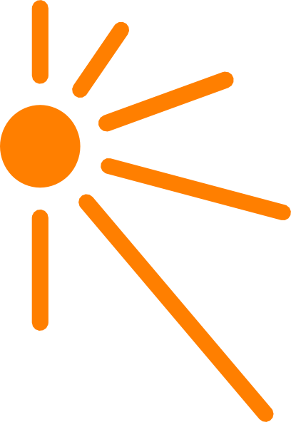 Clipart Info - Half Sun Rays Vector (408x592)