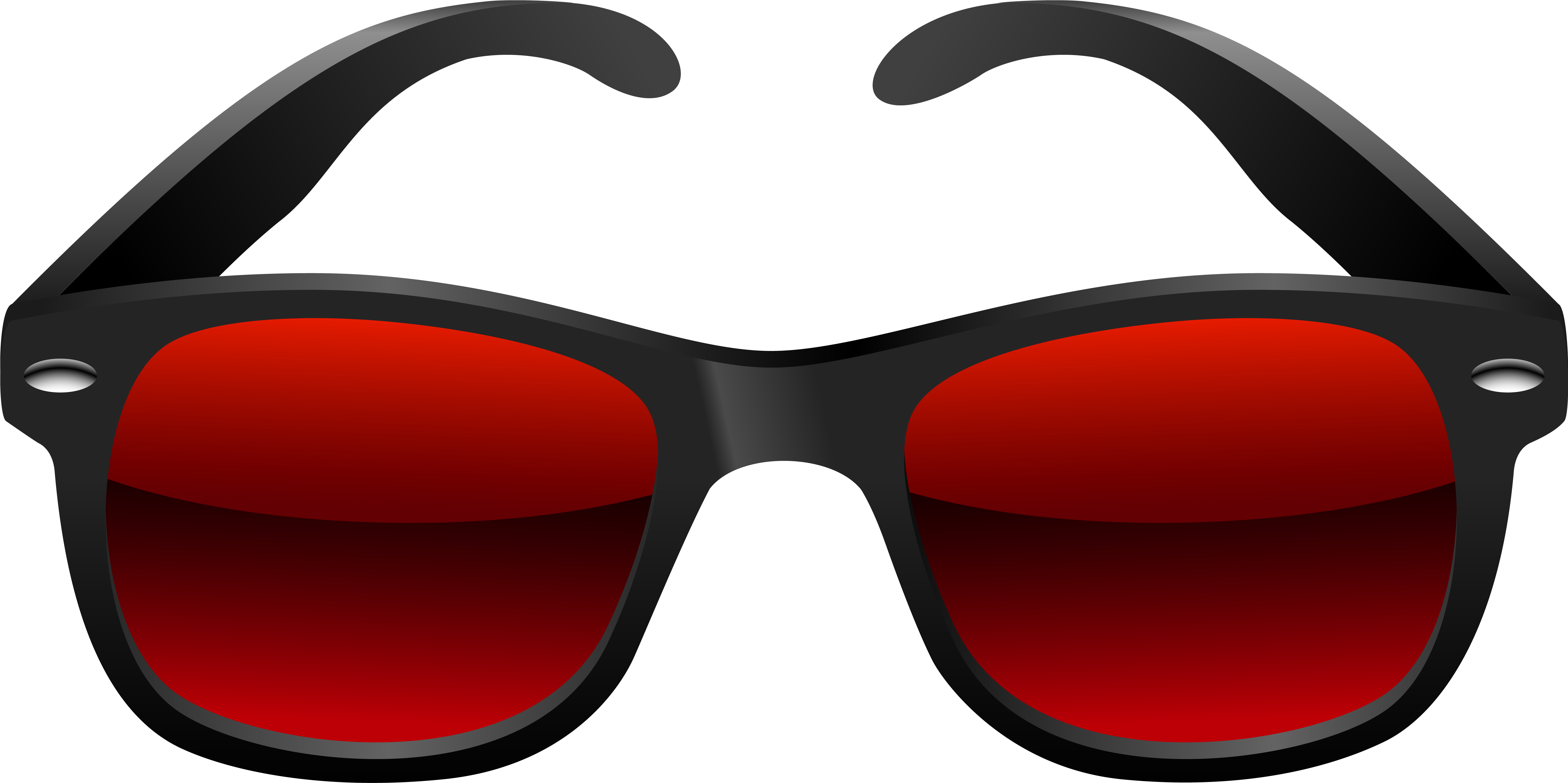 Sunglasses Glasses Clipart Black And White Free Images - Chasma Png Hd (6105x3047)
