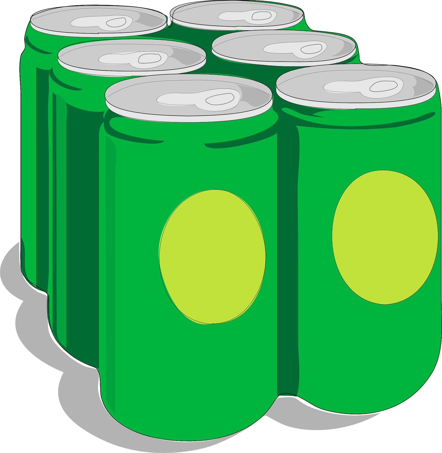 Free Vector Beer Cans Clip Art - Beer Cans Clip Art (1874x1920)