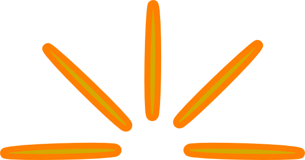 Ray Of Sun Orange Clip Art At Clker - Rays Of Sun Clipart (600x316)