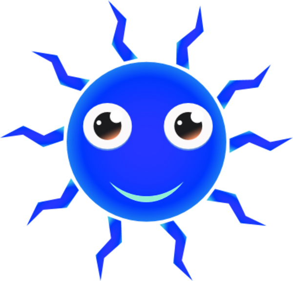 Smiley Red Blue Clip Art - Smiley Red Blue Clip Art (600x575)