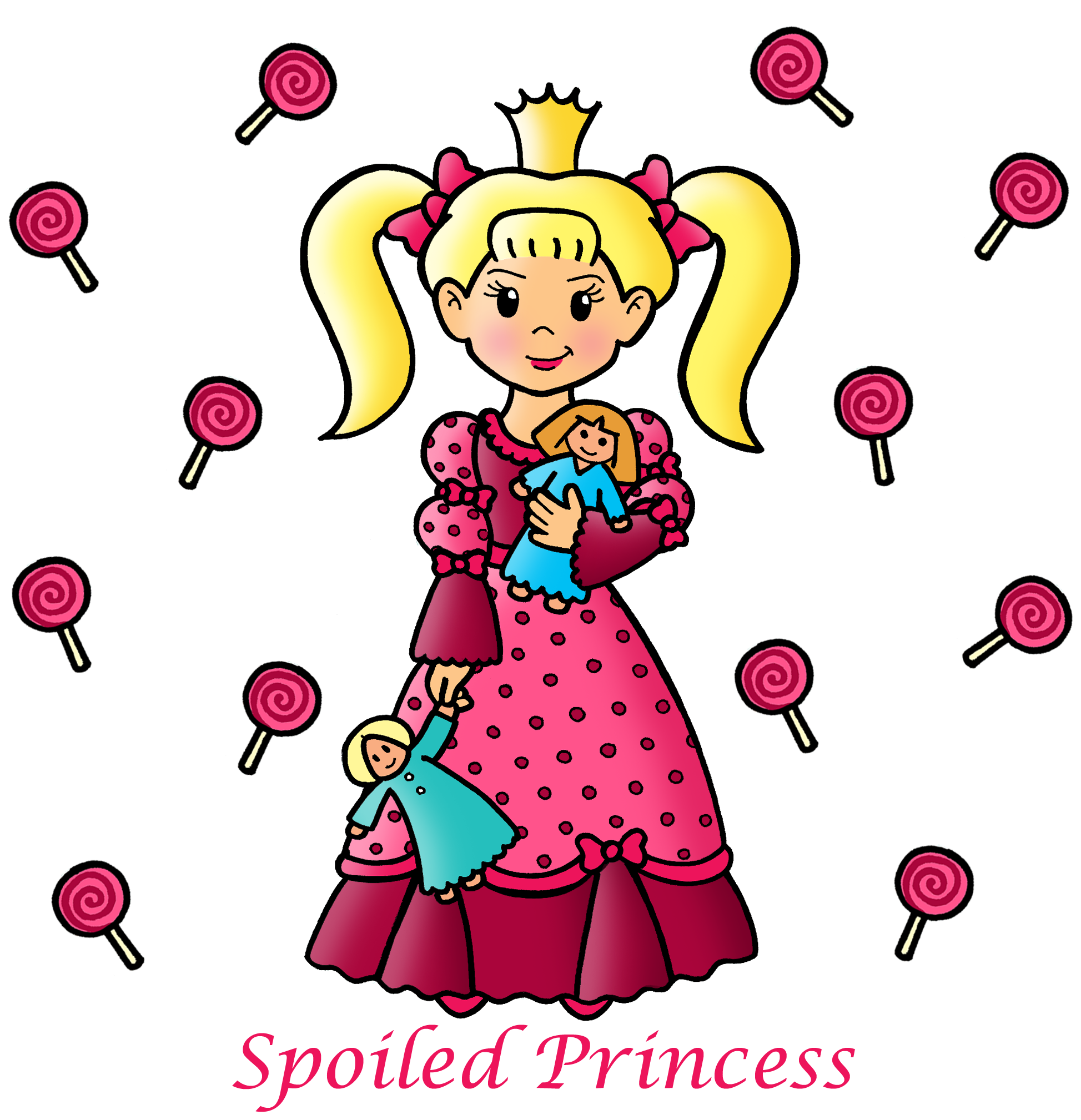 Hand-drawn Princess Art - Cartoon (2050x2050)