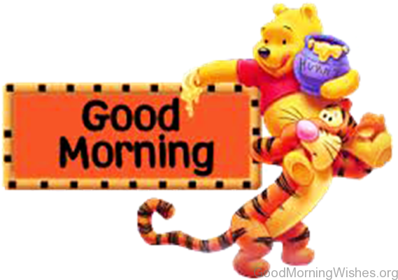 Good Morning Lovely Clipart - Winnie The Pooh Poster (600x427)