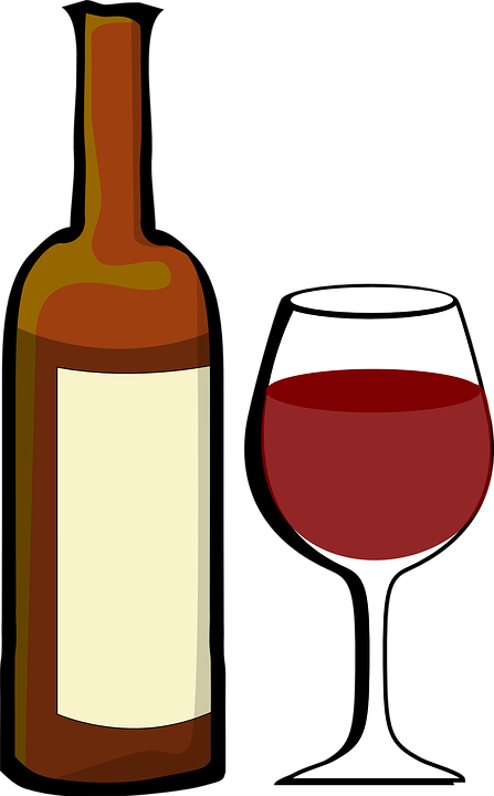 Alcohol Clip Art - Clipart Wine Glasses And Bottles (794x1280)