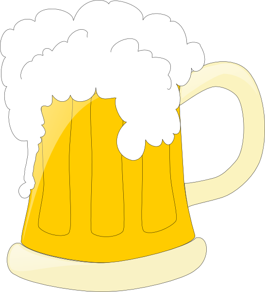 Beer Clipart Black Background (546x600)