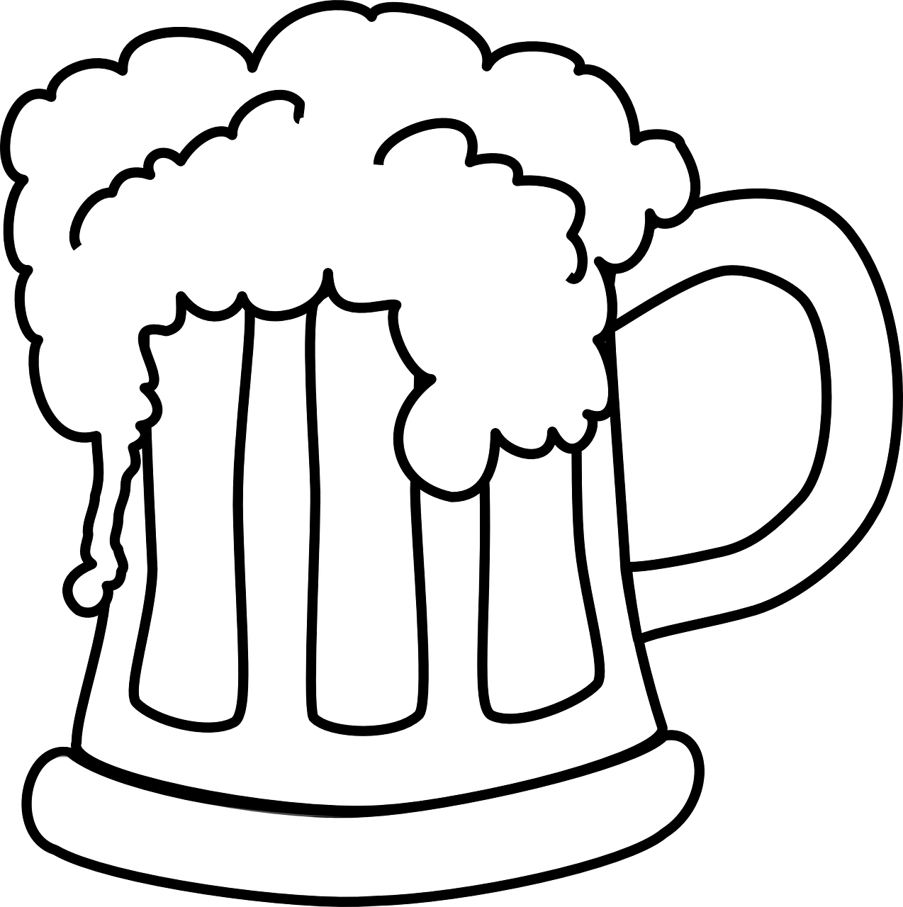 Beer Mug White Png (1274x1280)