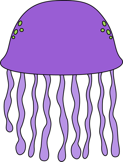 Purple Jellyfish - Jellyfish Free Clip Art (420x550)