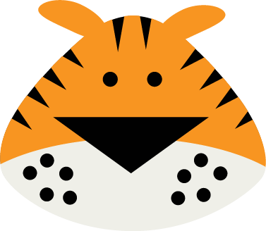 Tiger Face Clip Art - Cute Cartoon Lion Face (377x328)