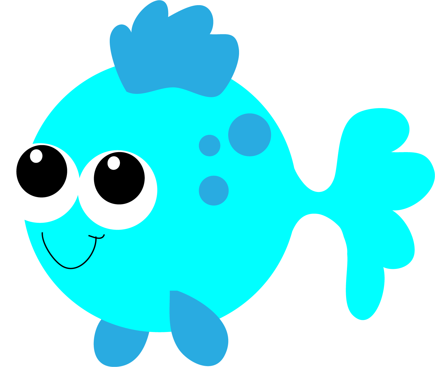 Fish Clipart For Kids - Sea Creatures Clip Art (1443x1216)