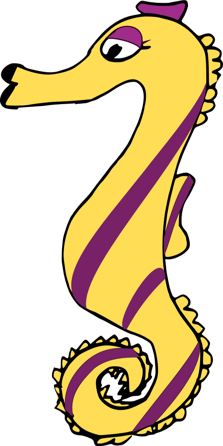 Seahorse Free Sea Horse Clip Art The Graphics Fairy - Seahorse Clip Art Transparent Background (742x1486)