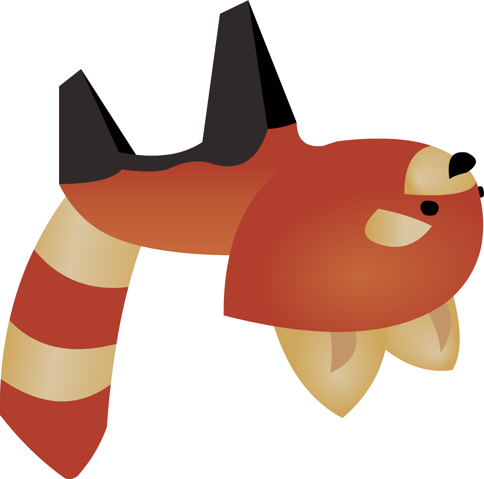 Fox Clipart Animal Jam Pencil And In Color - Red Panda Plushie Animal Jam (1663x1648)