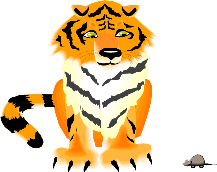 Tiger - Proud To Be A Tiger Large Wall Clock (750x608)