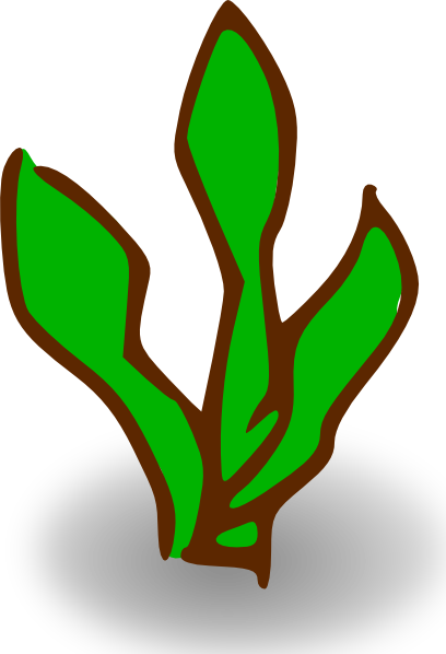Seaweed Game Map Symbols Plant Clip Art At Vector Clip - Cartoon Sea Plants (408x598)