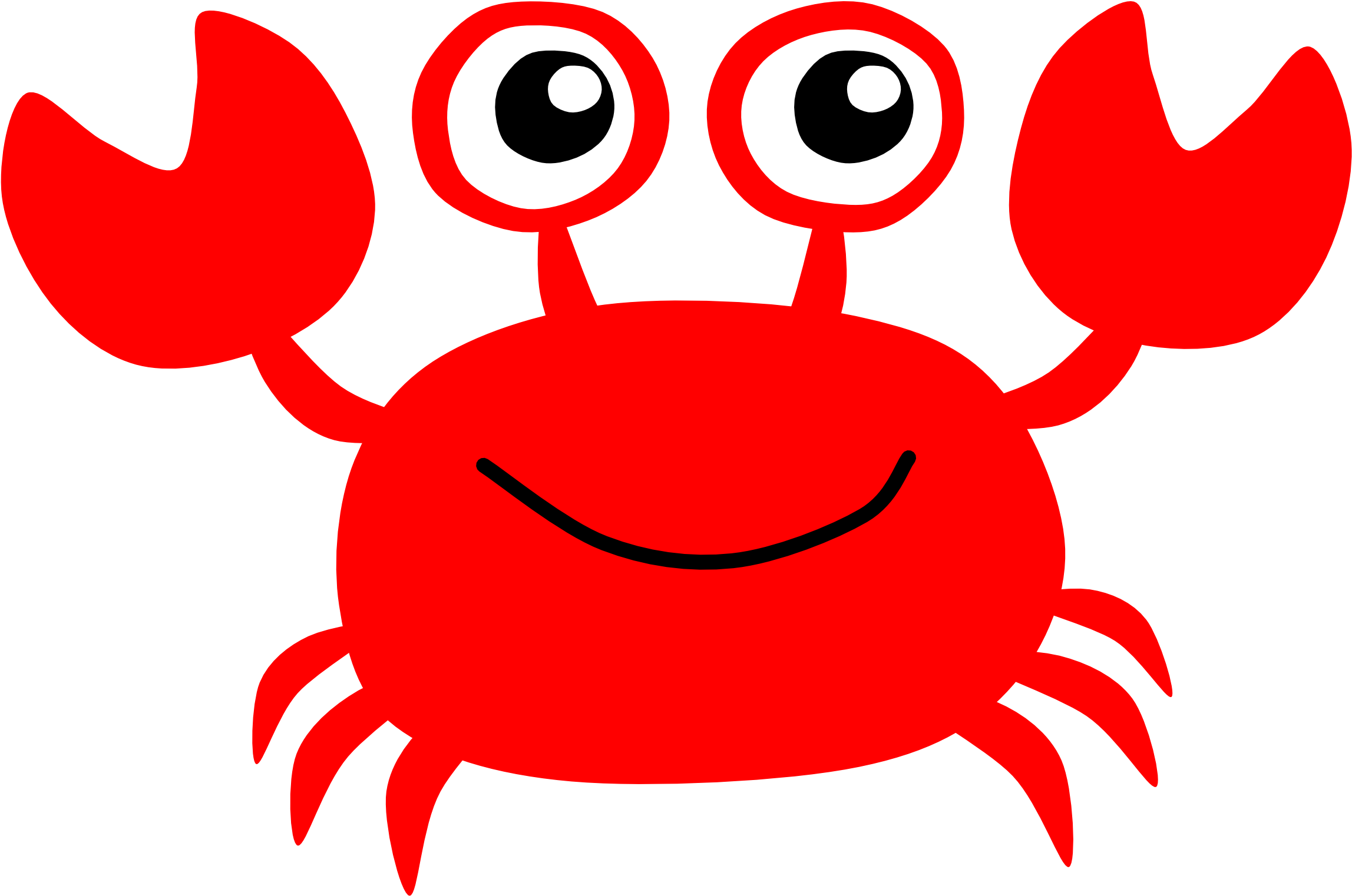 Crab Clipart - Crab Clipart (2400x1624)
