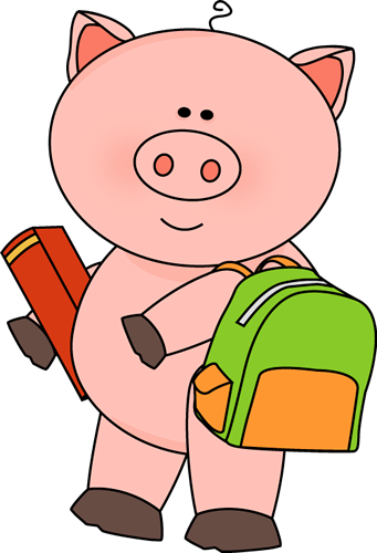 Pig Going To School - Pig Going To School (341x500)