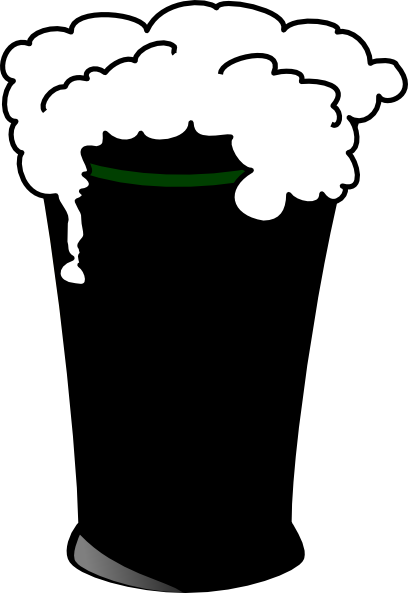 Simple Pint Clip Art At Clker - Clip Art Glass Beer Mug (408x593)