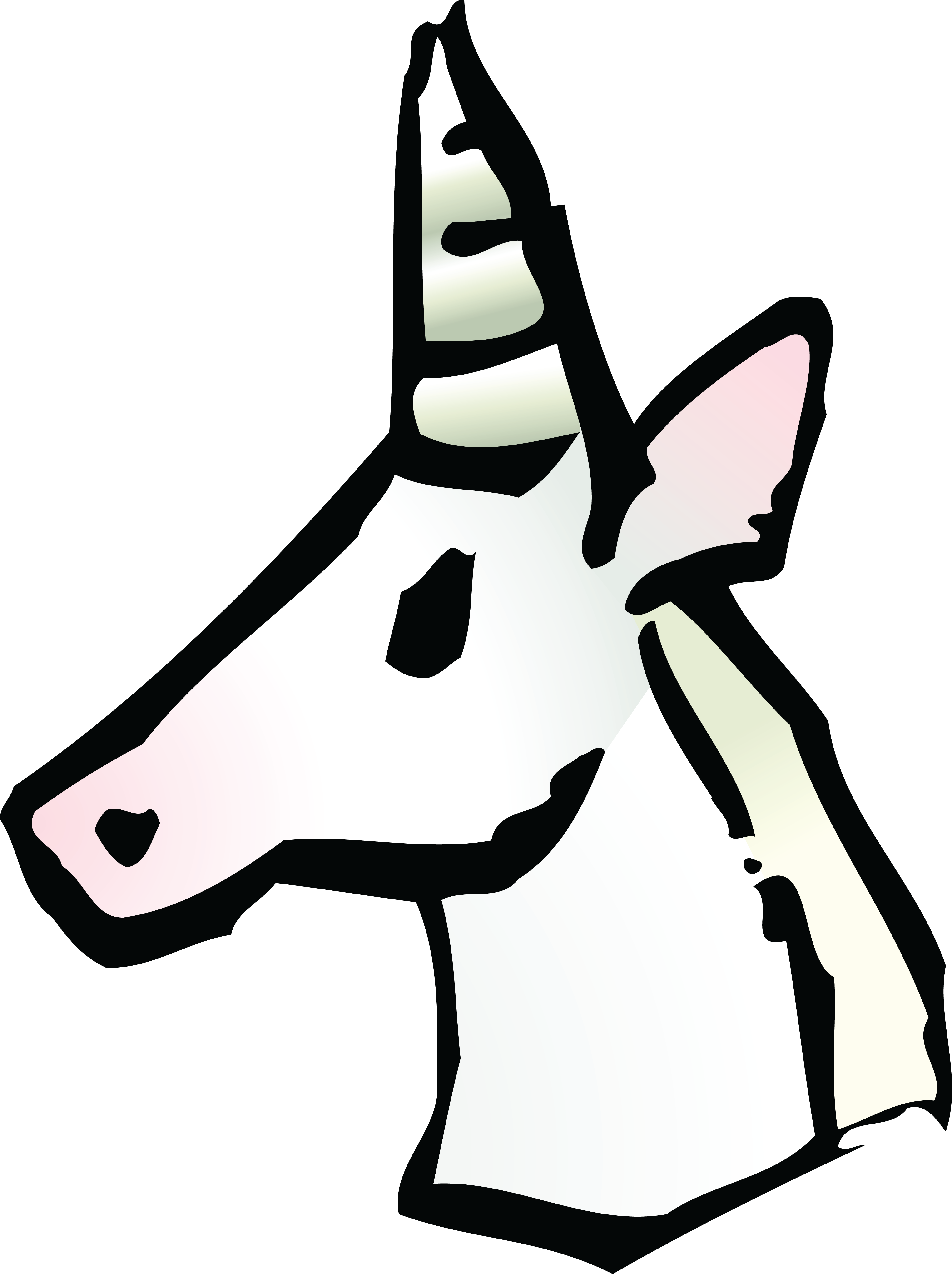 Free Clipart Of A Unicorn Avatar - Unicorn Icon Transparent (4000x5351)