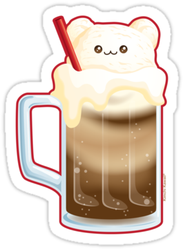 Root Beer Clipart Sticker - Root Beer (375x360)