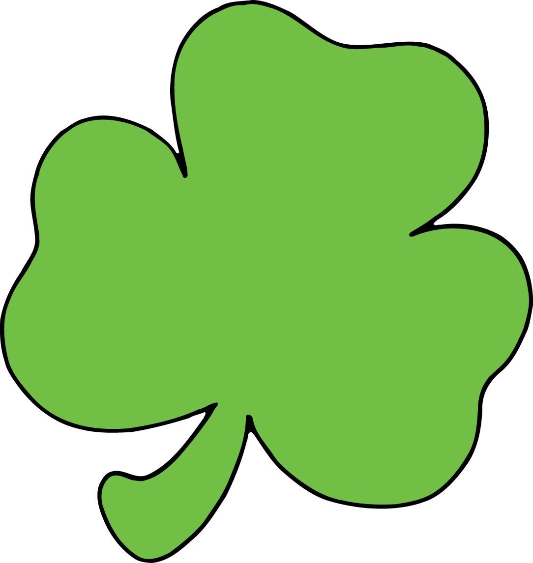 Bee Clipart Images And Wallpapers - Green Shamrock Clip Art (1084x1146)