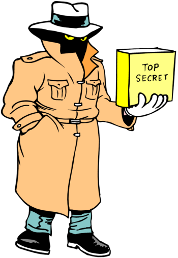 Clip Arts Related To - Top Secret Spy (350x508)
