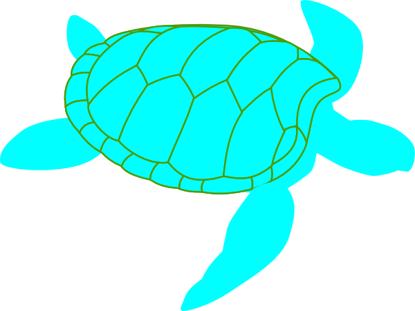 Turtle Clipart Blue And Green - Custom Green Sea Turtle Sticker (600x451)