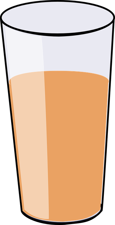 Cider Clipart - Cartoon Glass Of Juice (658x1280)